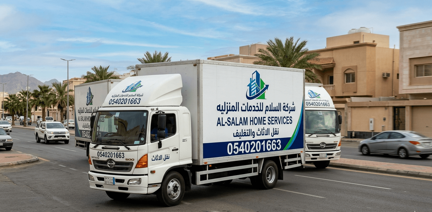 دينا نقل عفش مغلقة تابعة لشركة السلام للخدمات المنزلية ونقل الأثاث في جدة مع رقم التواصل 0540201663